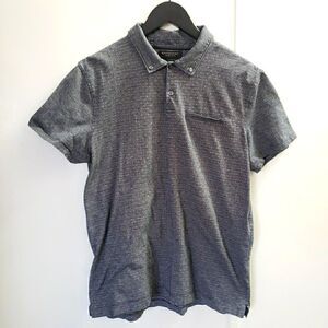 Banana Republic Men's Polo Shirt Luxury Touch Standard Fit Gray Short Sleeve L